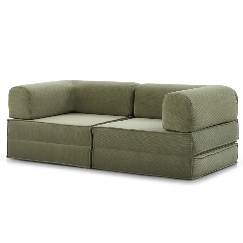 Modular folding dual purpose sofa bed