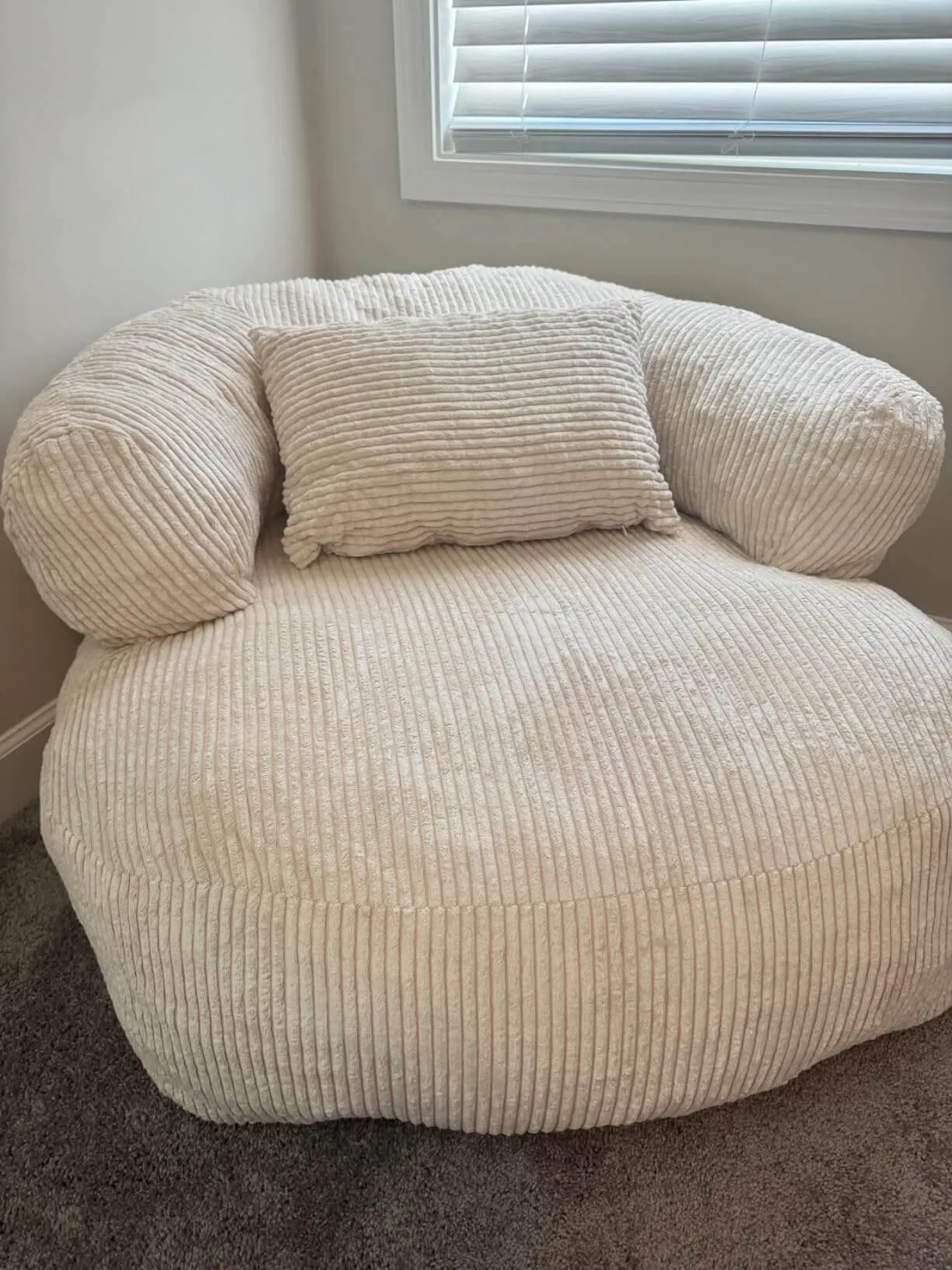Adult BeanBag Chairs with Filler Included Living Room Floor Sofa Lazy Couch