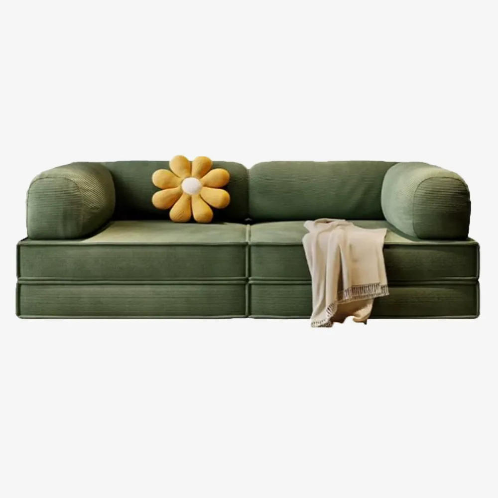 Modular folding dual purpose sofa bed
