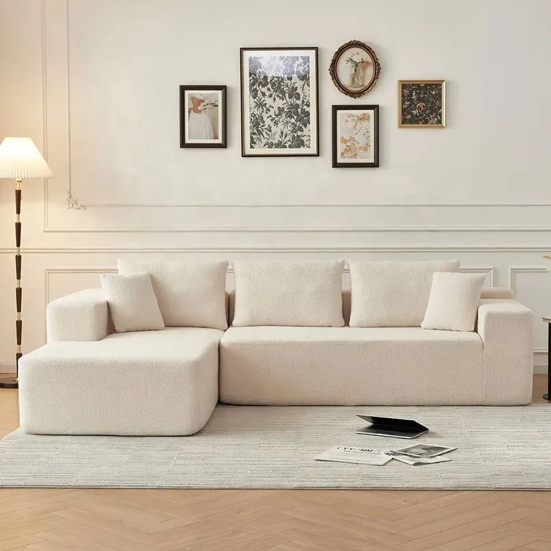 Modern 3-Seater Foldable Compression Sofa - Space-Saving Multi-Scene Fabric Sofa