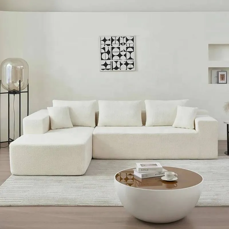 Modern 3-Seater Foldable Compression Sofa - Space-Saving Multi-Scene Fabric Sofa