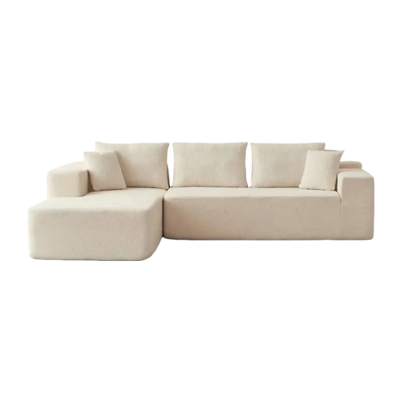 Modern 3-Seater Foldable Compression Sofa - Space-Saving Multi-Scene Fabric Sofa