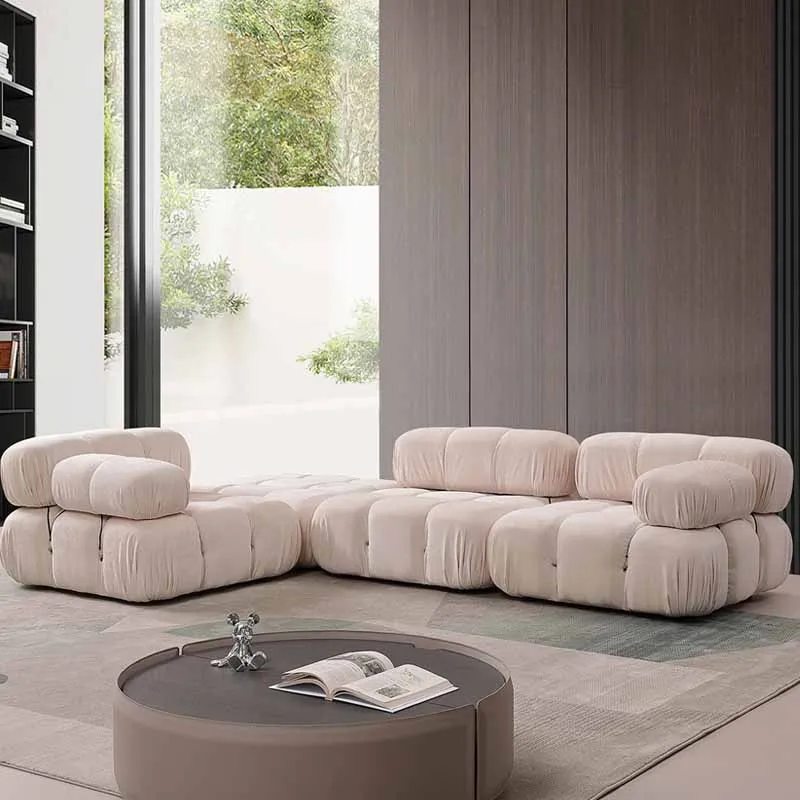Roll Package Bellini Sofa Net Celebrity Design Living Room Fabric Module Combination Sofa