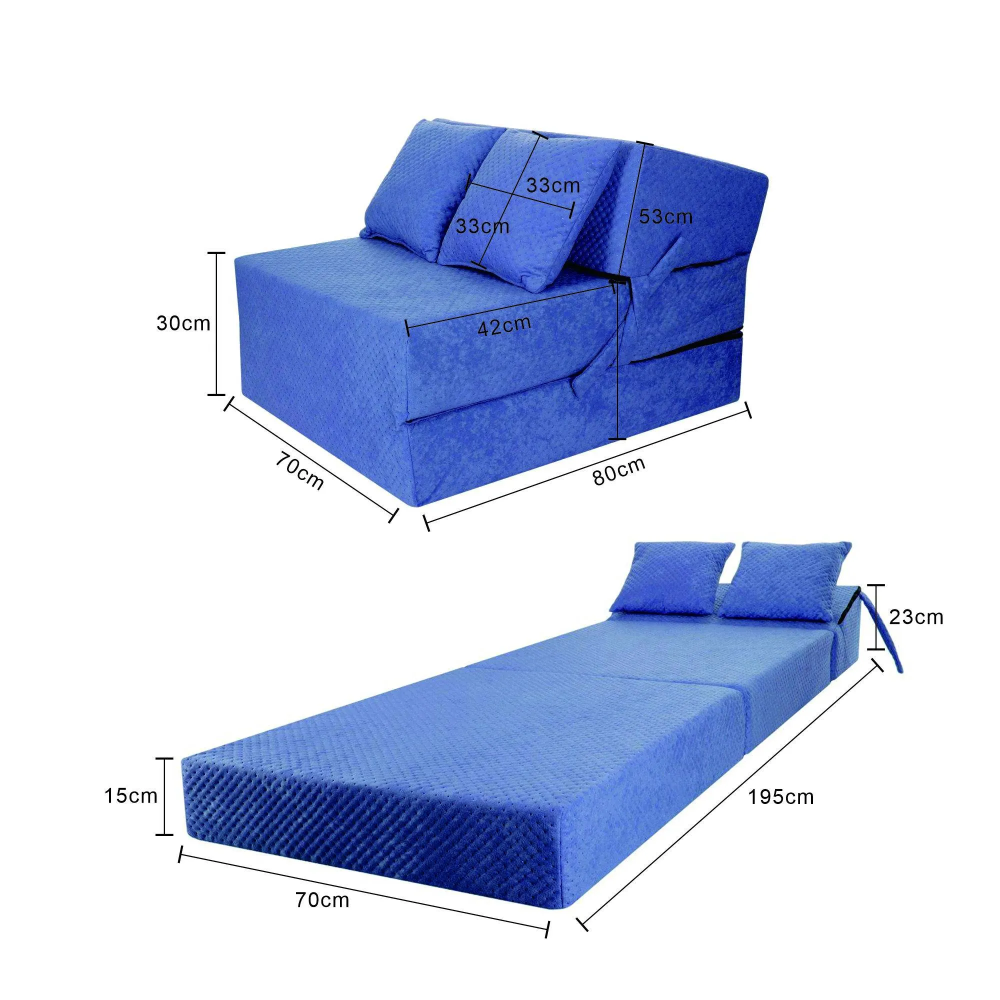 Compress Sofa Sofa Bed Armchair Folding Mattress Confortable with Headboard/cushions