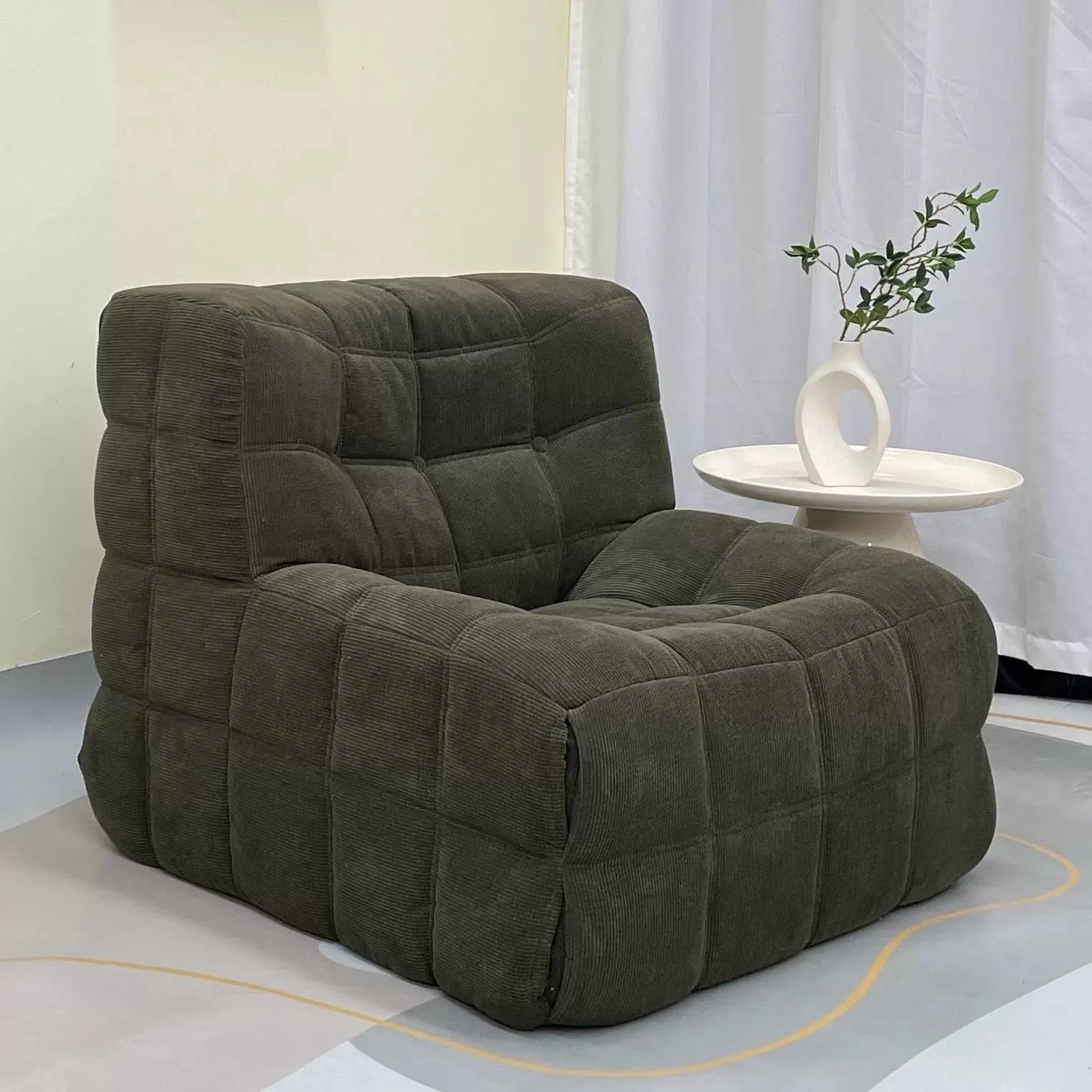 Colorful Compressible Tofu Block lounge chair