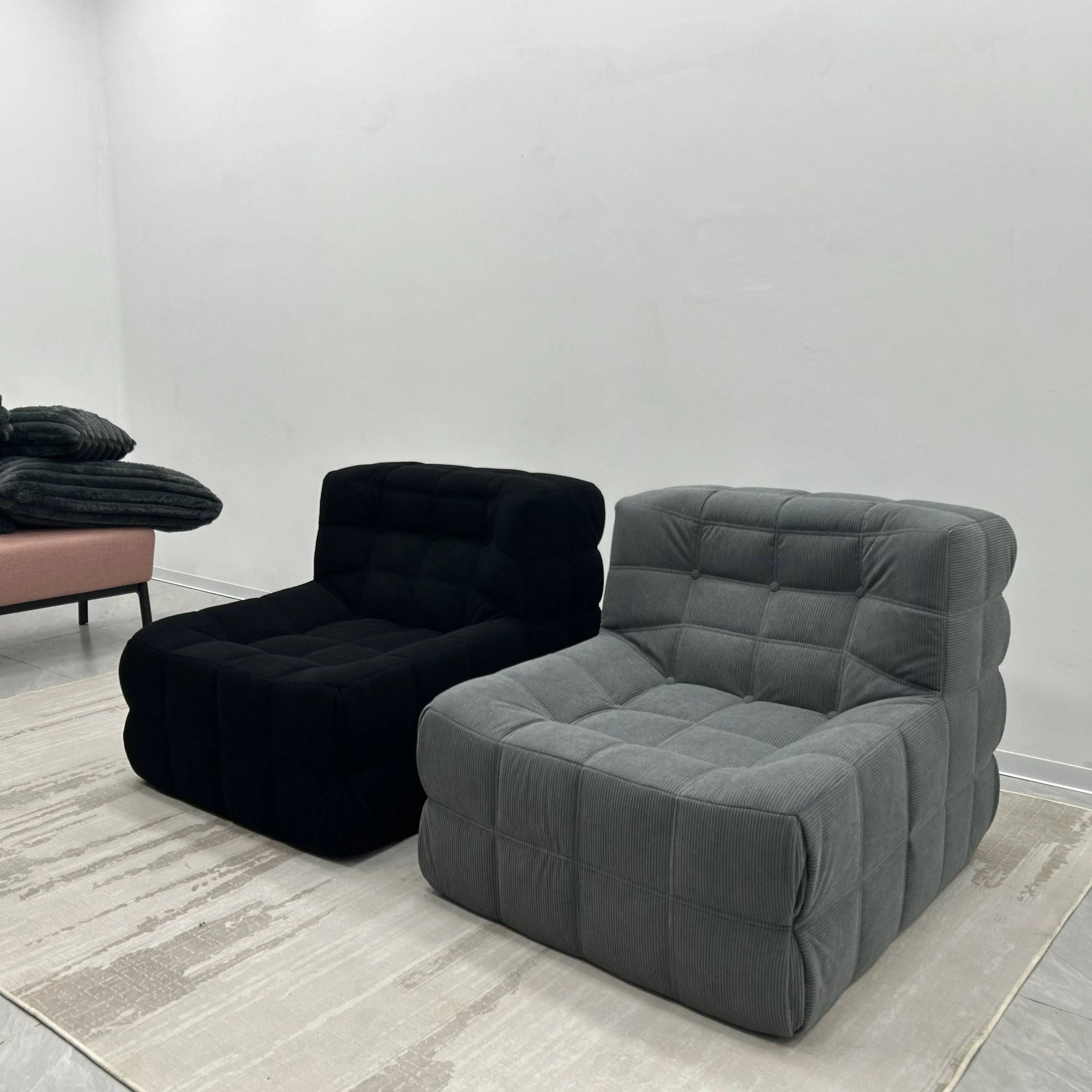 Colorful Compressible Tofu Block lounge chair