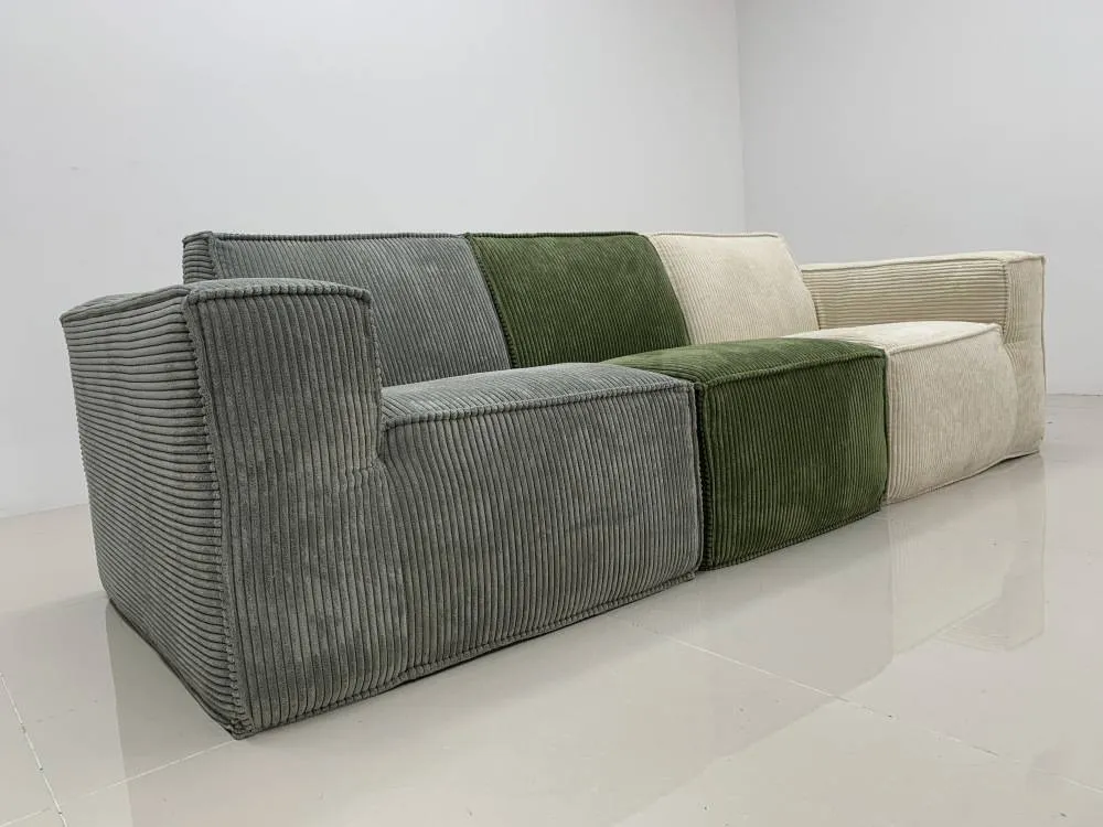 Modern casual three-seater reclining living room anti-wrinkle fabric vacuum compression sofa