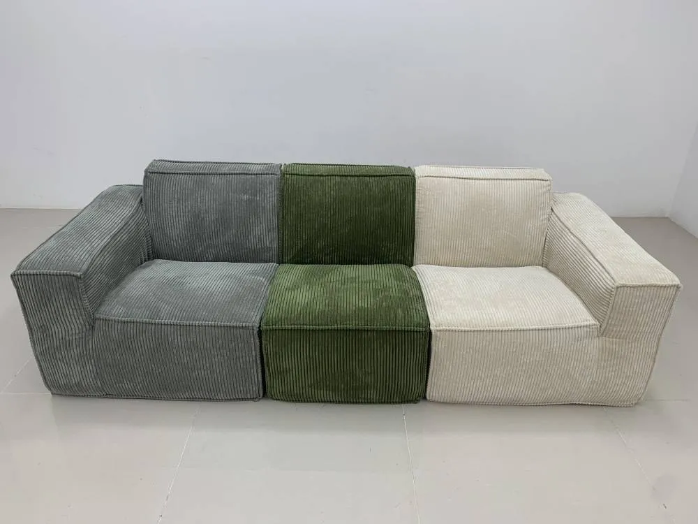 Modern casual three-seater reclining living room anti-wrinkle fabric vacuum compression sofa