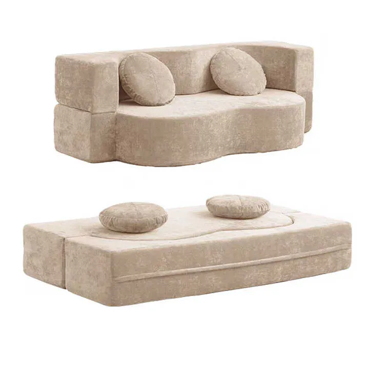 Comfortable Soft Multifunctional Sofa Bed - Sit, Lie & Hidden Unfolding Compressed Design