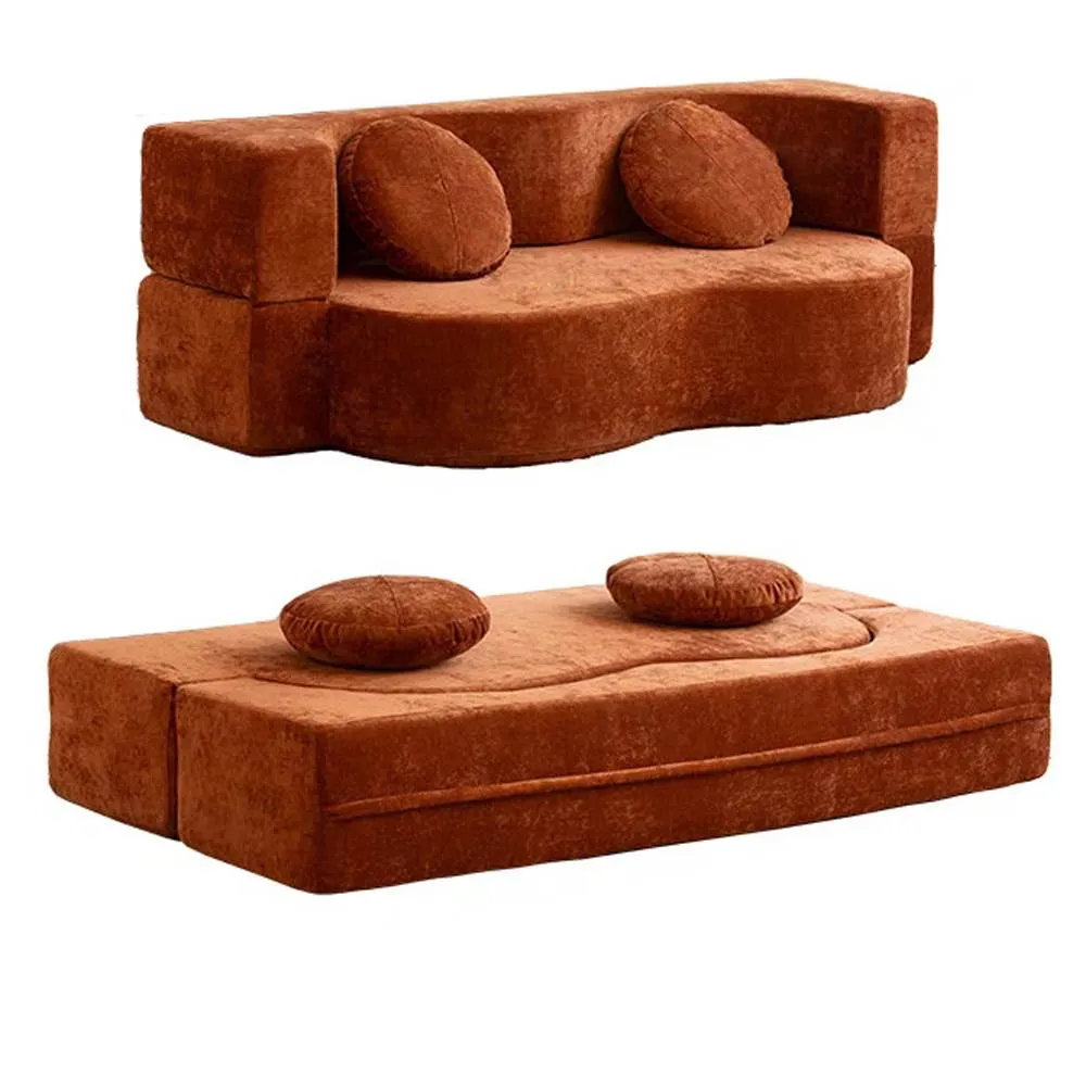 Comfortable Soft Multifunctional Sofa Bed - Sit, Lie & Hidden Unfolding Compressed Design