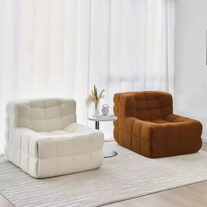 Caterpillar Sofa Lazy Internet Celebrity Casual Retro square Living Room Bedroom Single Sofa Creative Modern and Simple