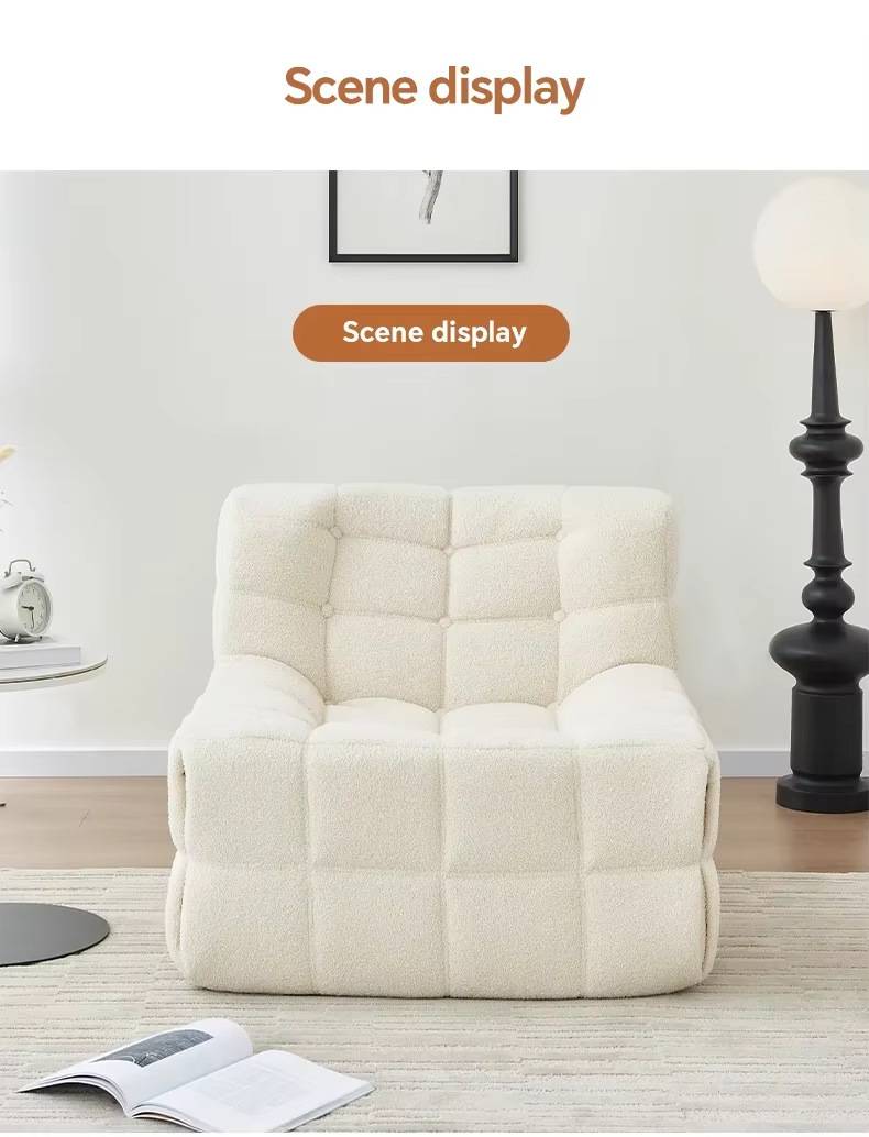 Caterpillar Sofa Lazy Internet Celebrity Casual Retro square Living Room Bedroom Single Sofa Creative Modern and Simple
